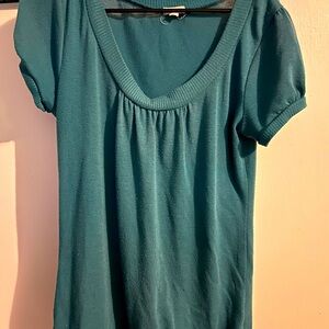 Women blue top